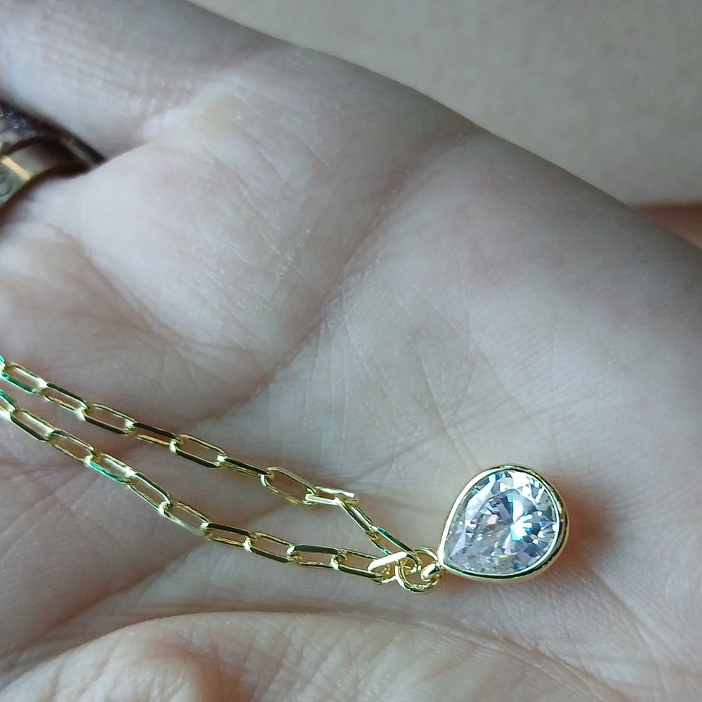 Melinda Maria Teardrop Baby Samantha Necklace